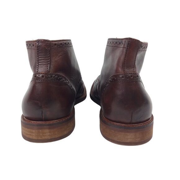 Blake Mckay Mens Chukka Boots Size 10.5 Brown Leather Wingtip Dress Oxford Shoes - Picture 4 of 9